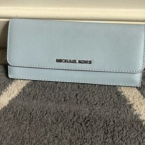 Michael Kors baby blue wallet